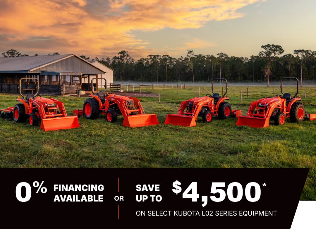 Save on L02 Series Tractors